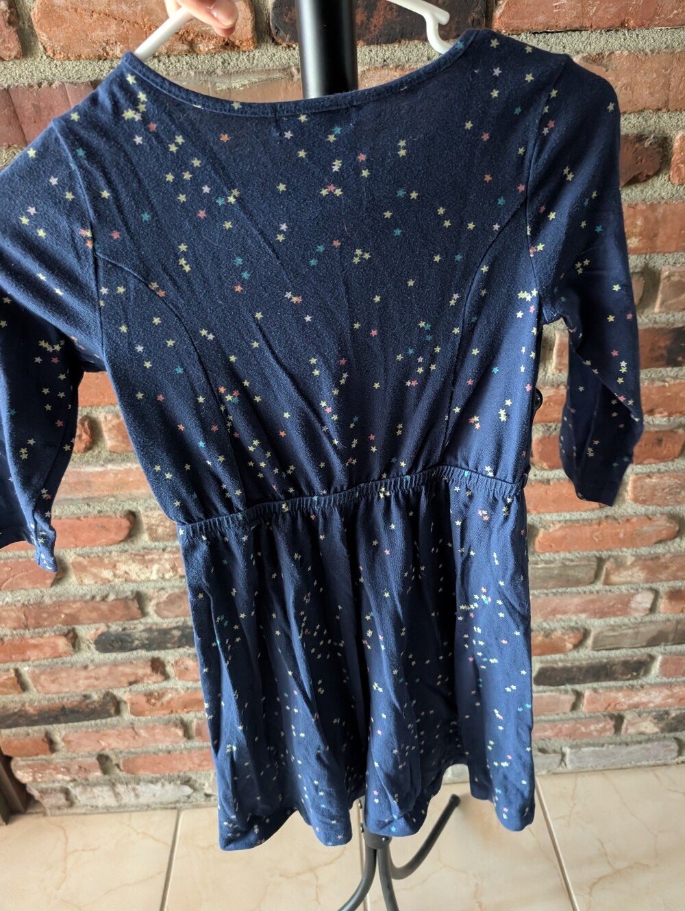 GAP Navy Dress with Multicolor Star Print - Picture 2 of 3